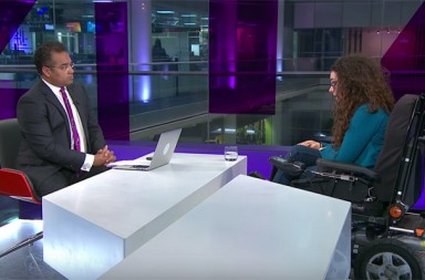 Channel 4 News Disability Cuts Debate